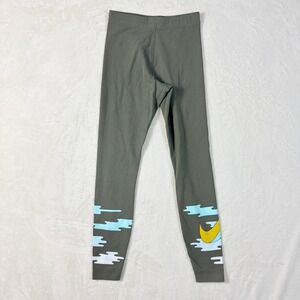 Nike Sportswear Cloud Print Graphic Leggings Sage Green DJ1080-380 Womens Small